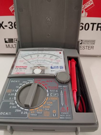มือ1ใหม่ SUNWA YX มัลติมิเตอร์เข็ม  แบบอนาล็อกเข็มนิ่งไม่แกว่ง เก็บเงินปลายทาง รูปที่ 10