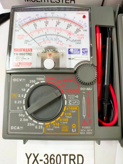 มือ1ใหม่ SUNWA YX มัลติมิเตอร์เข็ม  แบบอนาล็อกเข็มนิ่งไม่แกว่ง เก็บเงินปลายทาง รูปที่ 8