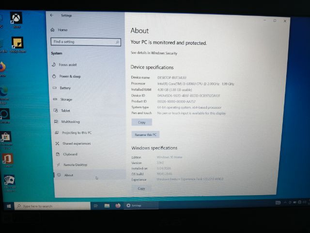 Acer Aspire E5-576G Notebook – Core i3 – RAM 4GB – SSD 128GB – สภาพสวย ใช้งานดี – 4,500฿ (ต่อรองได้) รูปที่ 5