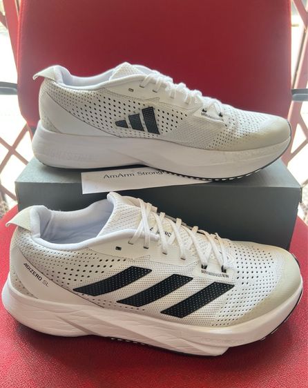 ขาว ผ้าใบ รองเท้าผ้าใบ UK 10.5 | EU 45 1/3 | US 11 adidas Adizero SL 