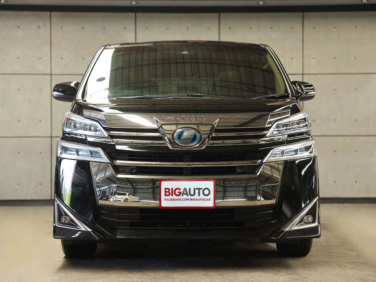 Toyota Vellfire 2019 2.5 HV X 4WD Van ไฮบริด ไม่ติดแก๊ส เกียร์อัตโนมัติ ดำ รูปที่ 4