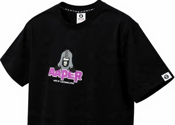 AAPE by A Bathing Ape – AAPER Kilo Basic One Point T-Shirt AAPER Graphic Kilo รูปที่ 4