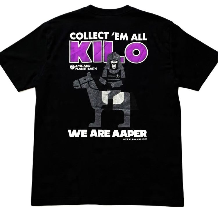 AAPE by A Bathing Ape – AAPER Kilo Basic One Point T-Shirt AAPER Graphic Kilo รูปที่ 9