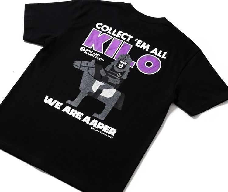 AAPE by A Bathing Ape – AAPER Kilo Basic One Point T-Shirt AAPER Graphic Kilo รูปที่ 8