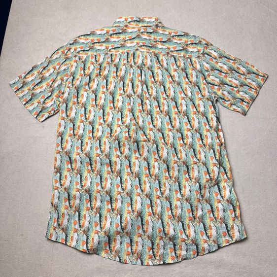 เสื้อฮาวายลายดอก​ Eddie Bauer ผ้าต่อลาย Size S รูปที่ 13