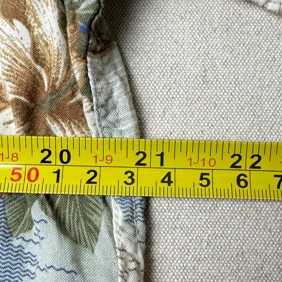 เสื้อฮาวายลายดอก​ Pierre Cardin ผ้า Rayon Size M รูปที่ 10