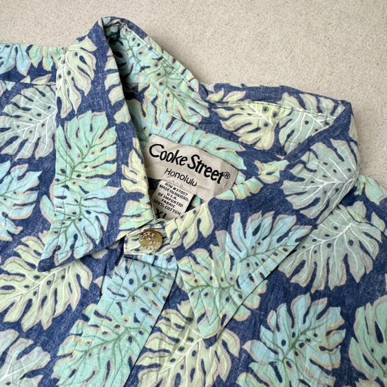 เสื้อฮาวายลายดอก​ Cooke Street made in Hawaii Size XL​ รูปที่ 4