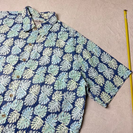 เสื้อฮาวายลายดอก​ Cooke Street made in Hawaii Size XL​