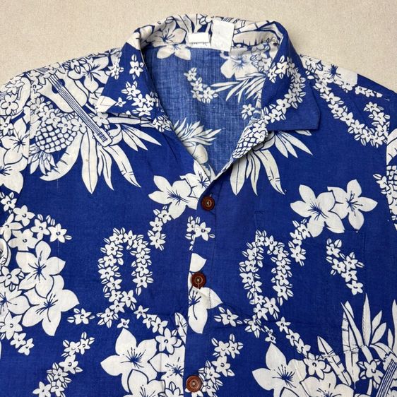 เสื้อฮาวายลายดอก 80s​ OP Ocean Pacific Size S รูปที่ 3