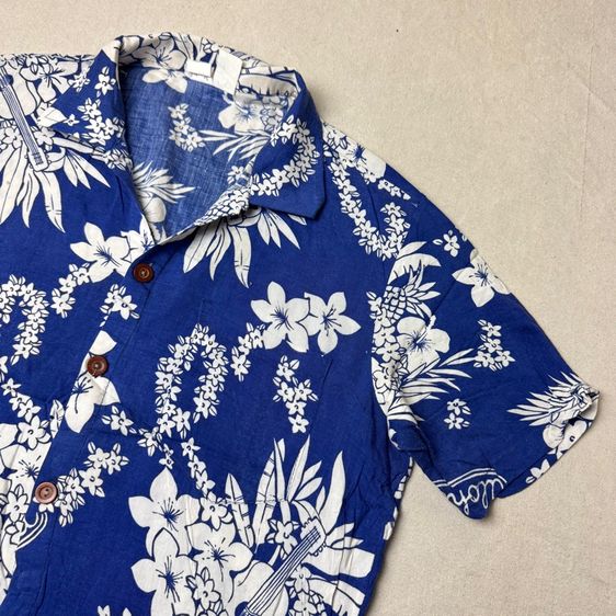 เสื้อฮาวายลายดอก 80s​ OP Ocean Pacific Size S รูปที่ 2
