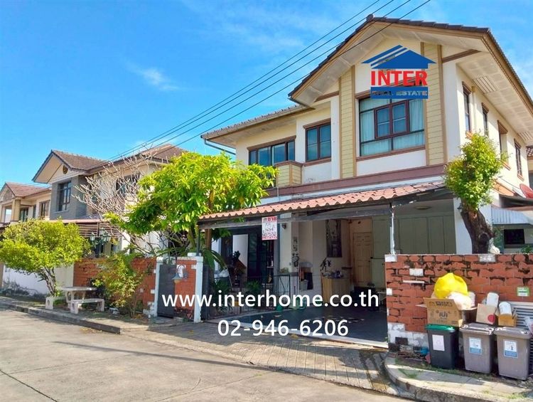 บ้านเดี่ยว 2 ชั้น 55 ตร.ว. หมู่บ้านสราญสิริรามอินทรา ถนนรามอินทรา ถนนเลียบคลองสอง เขตคลองสามวา กรุงเทพมหานคร