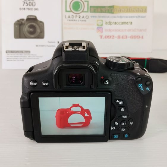 Canon 750D+18-55 STM มี WiFi เครื่องสวย เมนูไทย ใช้งานง่าย อุปกรณ์ครบ  Canon EOS 750D + Lens EF-S 18-55mm.IS STM ใหม่ ผิวสากๆ จอไม่ดำ ยางไม่ รูปที่ 10