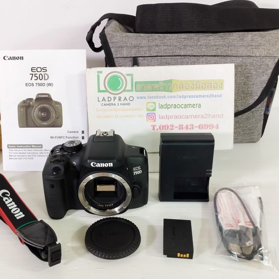 Canon 750D+18-55 STM มี WiFi เครื่องสวย เมนูไทย ใช้งานง่าย อุปกรณ์ครบ  Canon EOS 750D + Lens EF-S 18-55mm.IS STM ใหม่ ผิวสากๆ จอไม่ดำ ยางไม่ รูปที่ 18