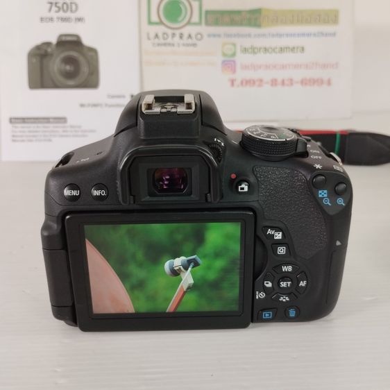 Canon 750D+18-55 STM มี WiFi เครื่องสวย เมนูไทย ใช้งานง่าย อุปกรณ์ครบ  Canon EOS 750D + Lens EF-S 18-55mm.IS STM ใหม่ ผิวสากๆ จอไม่ดำ ยางไม่ รูปที่ 11