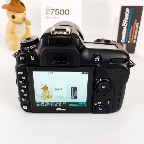 รุ่นใหม่ ชุดใหญ่จบ Nikon D7500 Lens 18-140mm.ชต.4004 ครั้ง เหมือนของใหม่ ชัตเตอร์น้อยมาก ไม่มีตำหนิใดๆ  รูปที่ 9