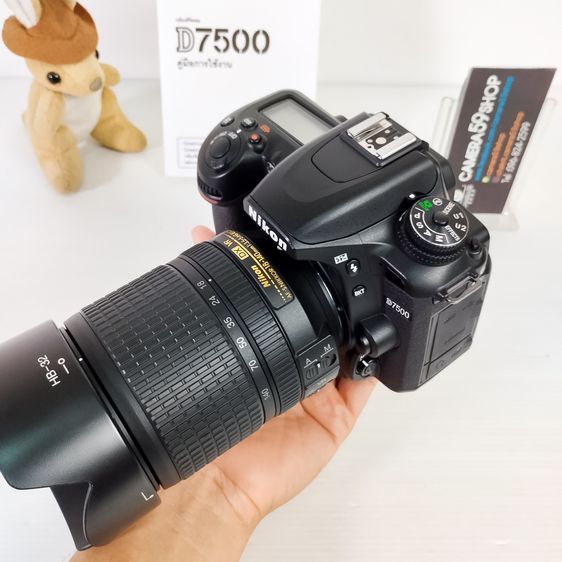 กล้อง DSLR ชุดใหญ่จบ Nikon D7500 Lens 18-140mm.ชัตเตอร์ 4 พัน ครั้ง เหมือนของใหม่ ชัตเตอร์น้อยมาก ไม่มีตำหนิใดๆ 
