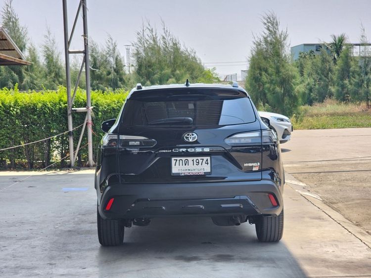 Toyota Corolla Cross 2022 1.8 Hybrid Premium Safety GR Sport Sedan ไฮบริด ไม่ติดแก๊ส เกียร์อัตโนมัติ ดำ รูปที่ 4