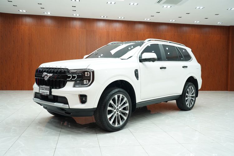 Ford Everest 2025 3.0 V6 Turbo Platinum 4WD Utility-car ดีเซล เกียร์อัตโนมัติ ขาว รูปที่ 3