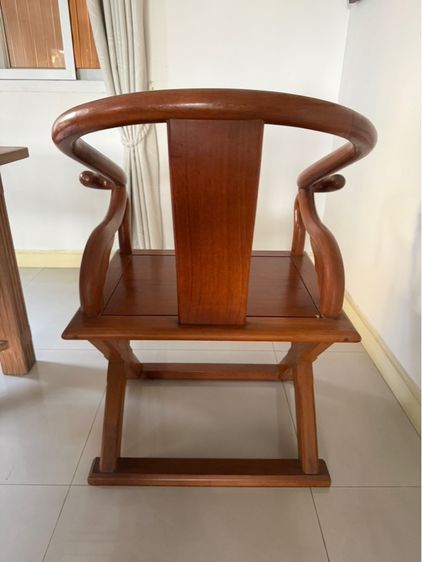 เก้าอี้ไม้สัก ดีไซน์เก๋  แข็งแรง ทนทาน จำนวน 4 ตัว รูปที่ 4