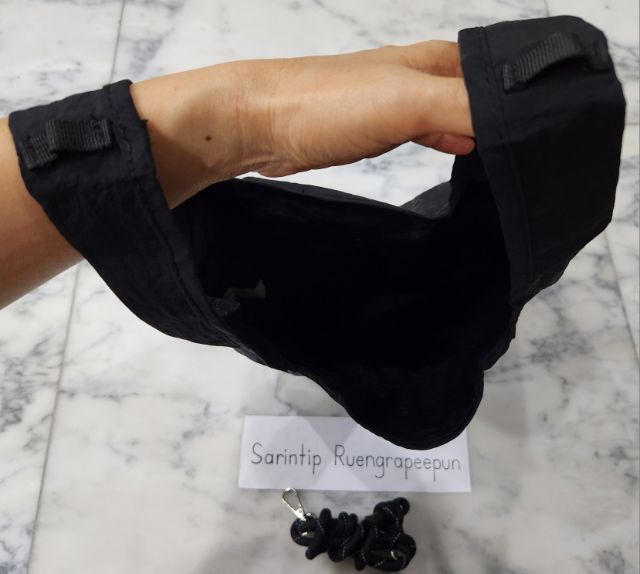 STARBUCKS 2-Way Foldable Bag-Black กระเป๋าอเนกประสงค์พับได้ 2 ฟังก์ชัน (สีดำ) รูปที่ 15