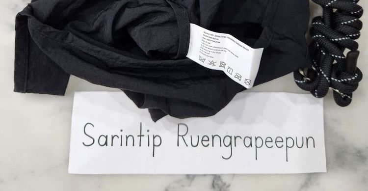 STARBUCKS 2-Way Foldable Bag-Black กระเป๋าอเนกประสงค์พับได้ 2 ฟังก์ชัน (สีดำ) รูปที่ 14