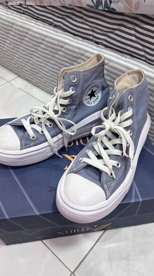 รองเท้าผ้าใบ ผ้า UK 5 | EU 38 | US 6.5 ฟ้า Converse A06500C Chuck Taylor All Star Move Hi Denim Womens 