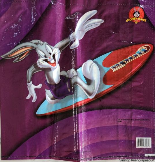 LOONEY TUNES กระเป๋ากระสอบ ขนาด 40×40 ซม. รูปที่ 4