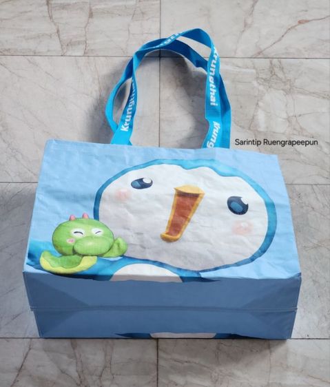 กระเป๋ากระสอบ Krungthai กรุงไทย ขนาดใหญ่ 41×33×18 ซม. รูปที่ 6