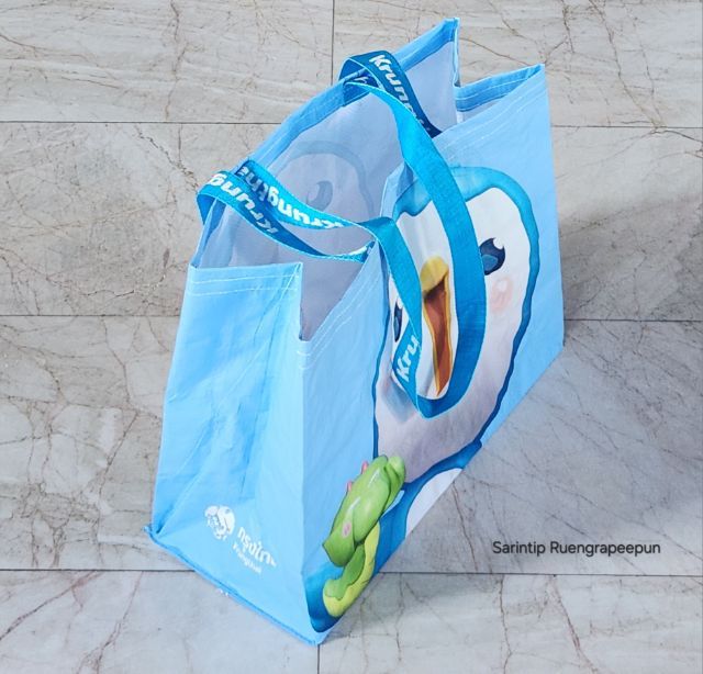 กระเป๋ากระสอบ Krungthai กรุงไทย ขนาดใหญ่ 41×33×18 ซม. รูปที่ 3