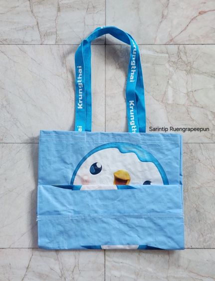 กระเป๋ากระสอบ Krungthai กรุงไทย ขนาดใหญ่ 41×33×18 ซม. รูปที่ 8