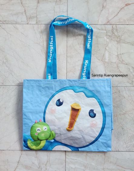 กระเป๋ากระสอบ Krungthai กรุงไทย ขนาดใหญ่ 41×33×18 ซม. รูปที่ 7