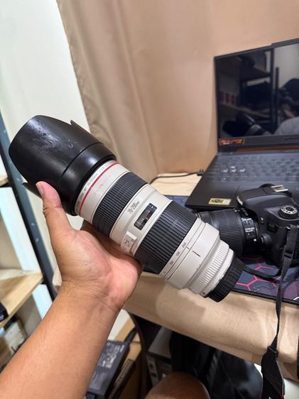 Canon EF 70-200mm f2.8L สภาพดี ไม่รา ไม่ฝ้า ใช้งานเต็มระบบ โฟกัสไว ไม่ผิดหวัง สอบถามเพิ่มเติมได้คัฟ รูปที่ 5