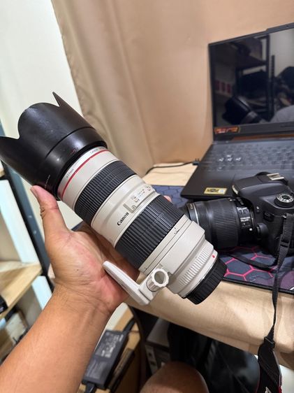Canon EF 70-200mm f2.8L สภาพดี ไม่รา ไม่ฝ้า ใช้งานเต็มระบบ โฟกัสไว ไม่ผิดหวัง สอบถามเพิ่มเติมได้คัฟ รูปที่ 3