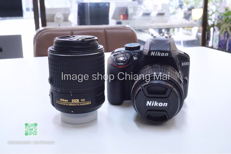 กล้อง DSLR Nikon D3300+18-55mm VR+55-200mm VR