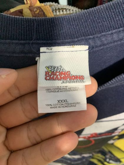 เสื้อเสื้อวินเทจ NASCAR ปี 2004 ลาย Jimmie Johnson 48 Lowe's ป้าย Racing Champions ไซส์ 3XL รูปที่ 3