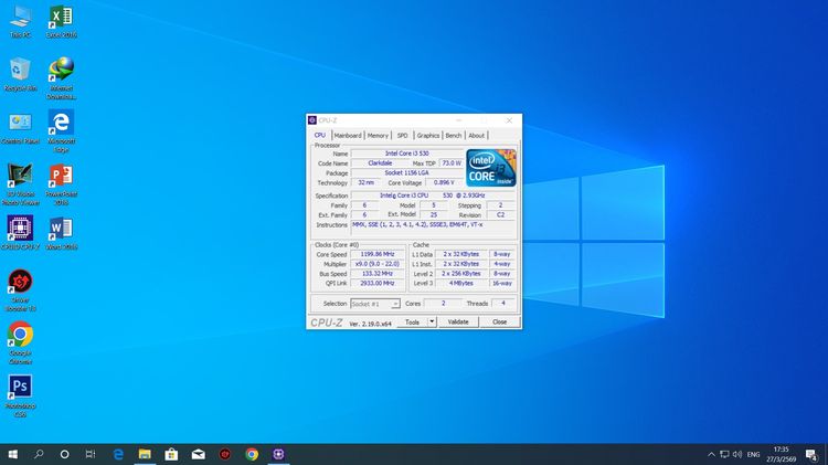 ขายคอมมือ 2 สภาพดี พร้อม ราคา 1,090 Intel Core i3-530 การ์ดจอ GT210 รูปที่ 10