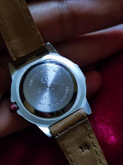 นาฬิกาข้อมือวินเทจ GIANINI MILAN หน้าปัดขาว ขอบแดง ดีไซน์คลาสสิก รูปที่ 2