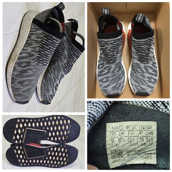 Adidas Slip on Size42.5 26.5-27cm.ราคารวมส่ง