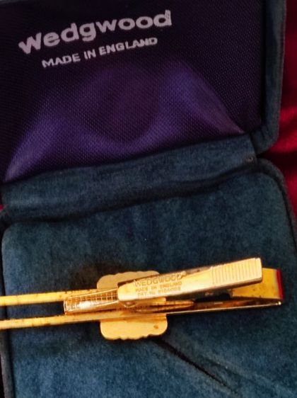 คลีปหนีบไทด์“Vintage Wedgwood Blue Horse Tie Bar” พร้อมกล่อง รูปที่ 2