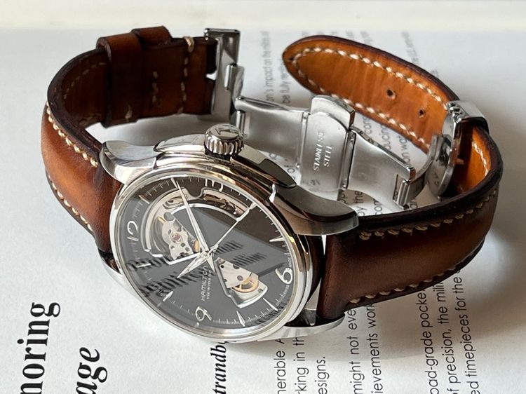 Hamilton Jazzmaster Open Heart กล่องใบครบ รูปที่ 6