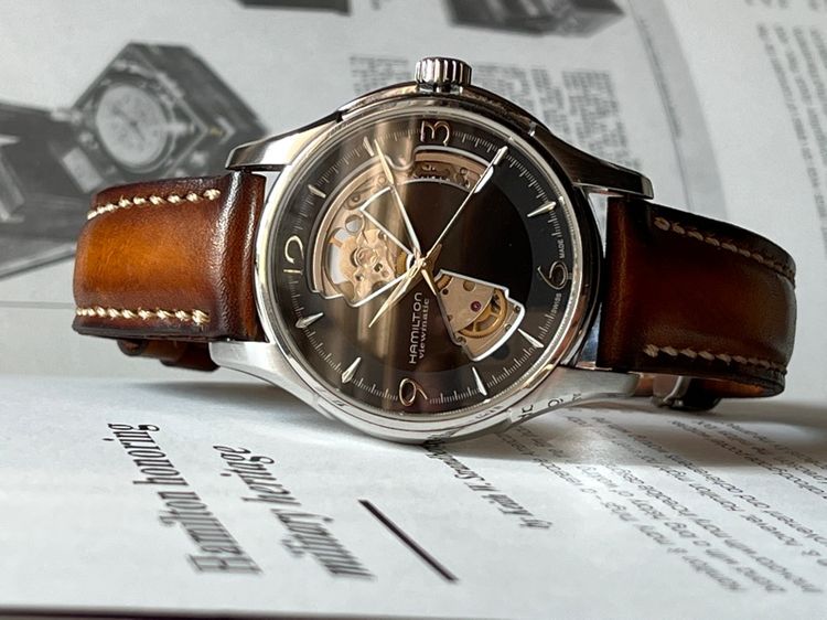 Hamilton Jazzmaster Open Heart กล่องใบครบ รูปที่ 15