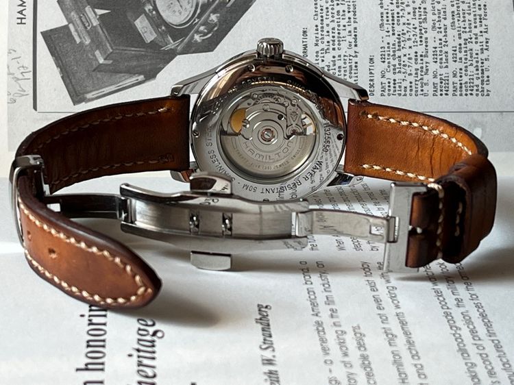 Hamilton Jazzmaster Open Heart กล่องใบครบ รูปที่ 12