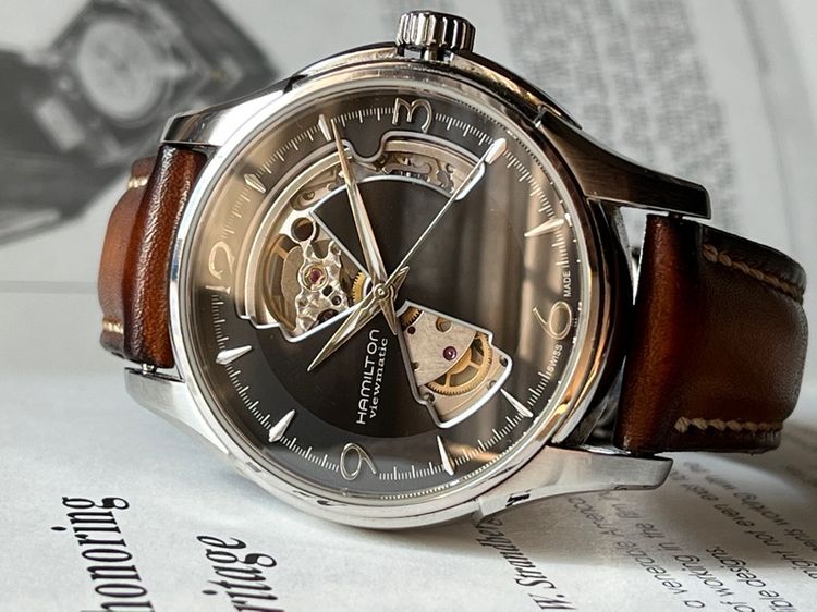 Hamilton Jazzmaster Open Heart กล่องใบครบ รูปที่ 11