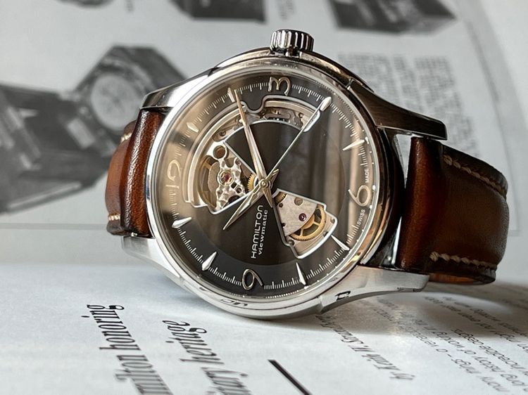 Hamilton Jazzmaster Open Heart กล่องใบครบ รูปที่ 10