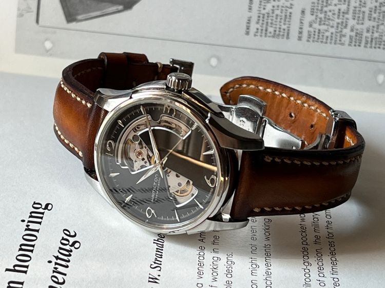 Hamilton Jazzmaster Open Heart กล่องใบครบ รูปที่ 13