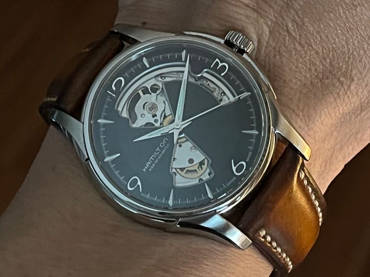 Hamilton Jazzmaster Open Heart กล่องใบครบ รูปที่ 5