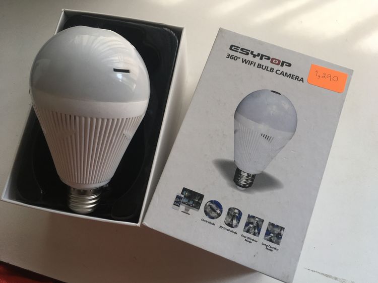 กล้องหลอดไฟวงจรปิด 360 องศา ใช้งานปกติ รูปที่ 2