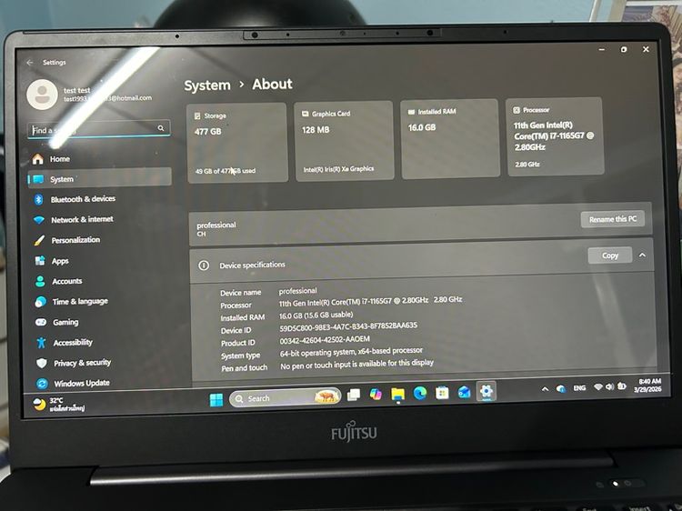 computer laptop Fujitsu 9C13A1 รูปที่ 9