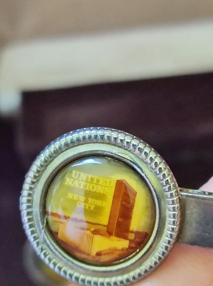 เซตคลิปไทด์และกระดุม ลาย United Nations New York City รูปที่ 5