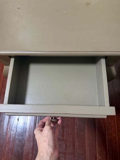 โต๊ะไม้สักสีเขียวสภาพตามรูป รูปที่ 7